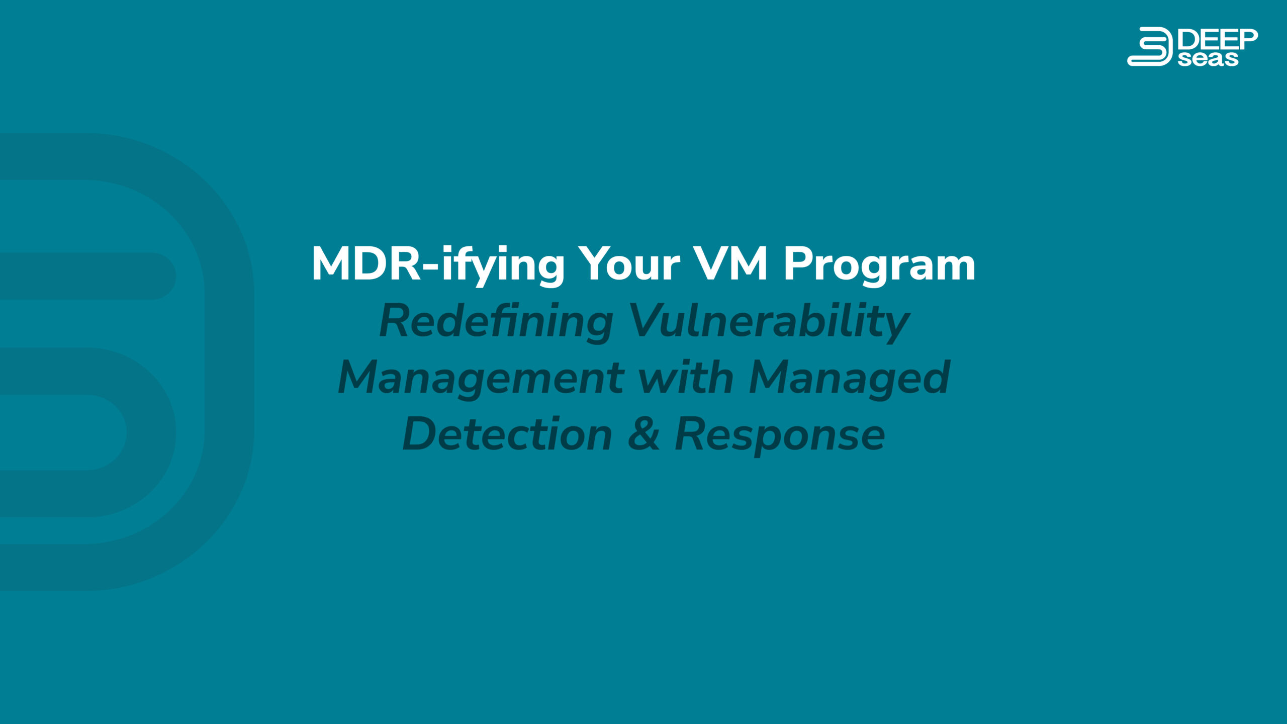 MDR-ifying Your VM Program